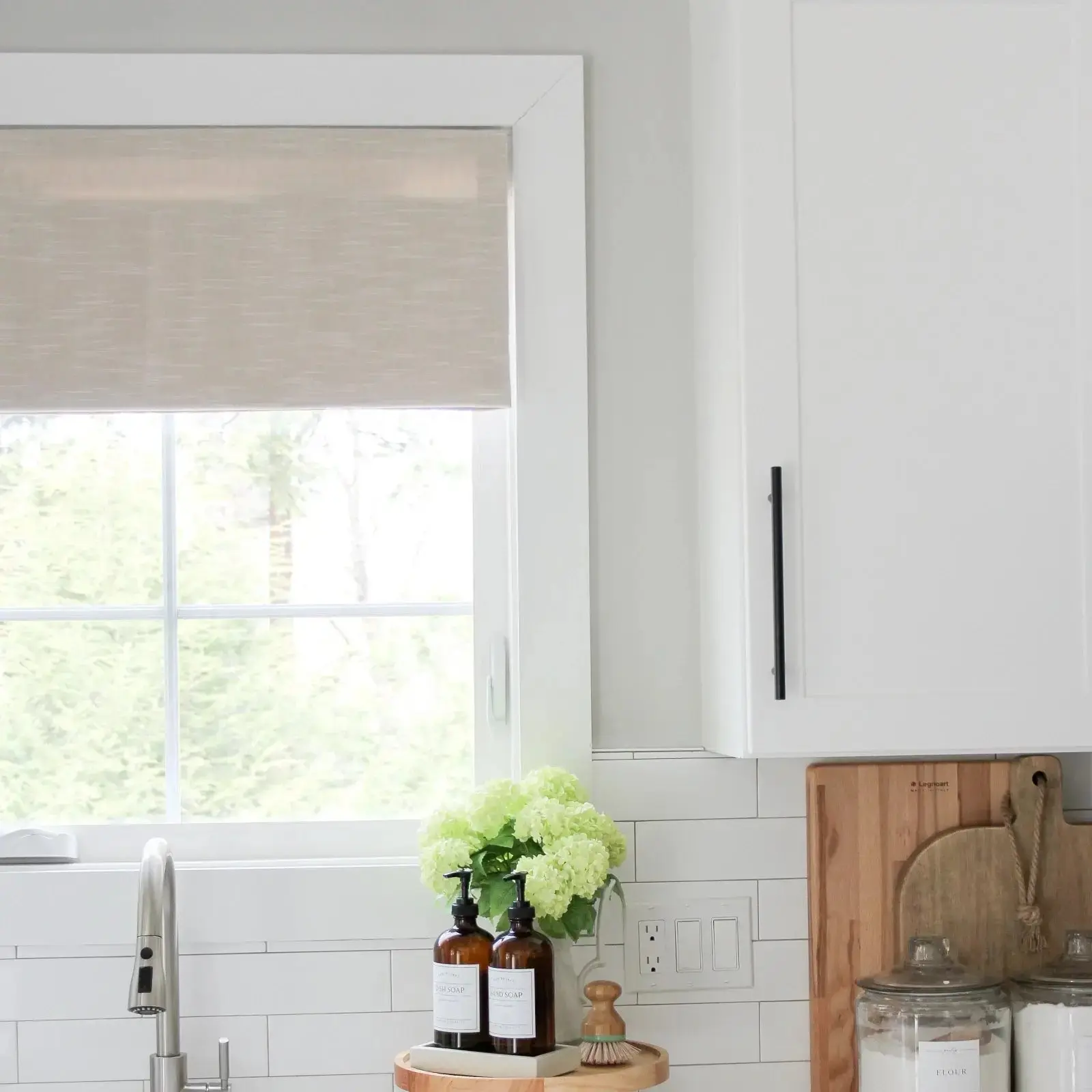 Jawara Linen Cotton Roman Shade Cordless - Image 9