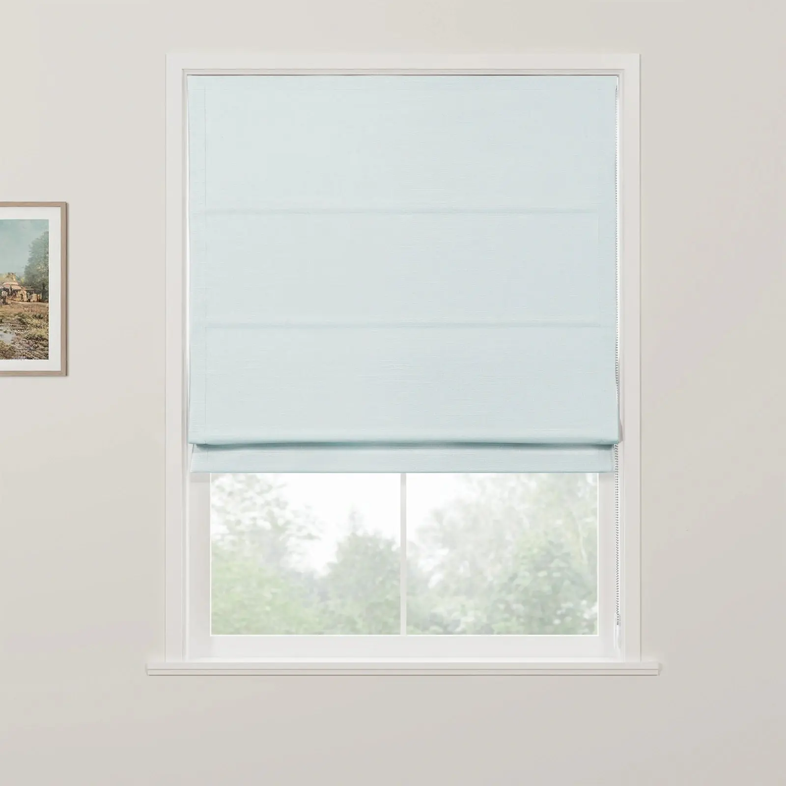 Jawara Linen Cotton Roman Shade Cord Lift - Image 45