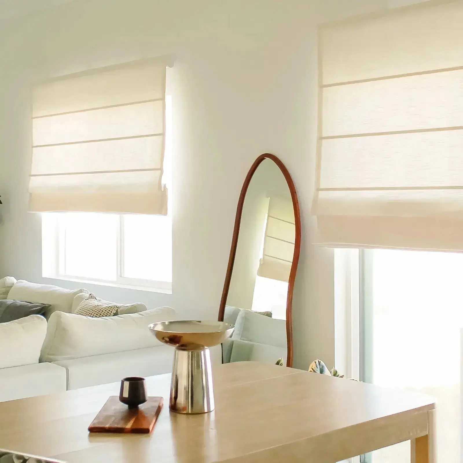 Jawara Roman Shade Cordless-Wooden Headrail - Image 6
