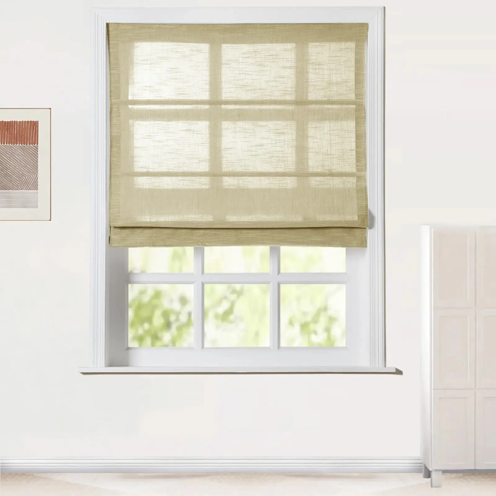 Jawara Roman Shade Cordless-Wooden Headrail - Image 18