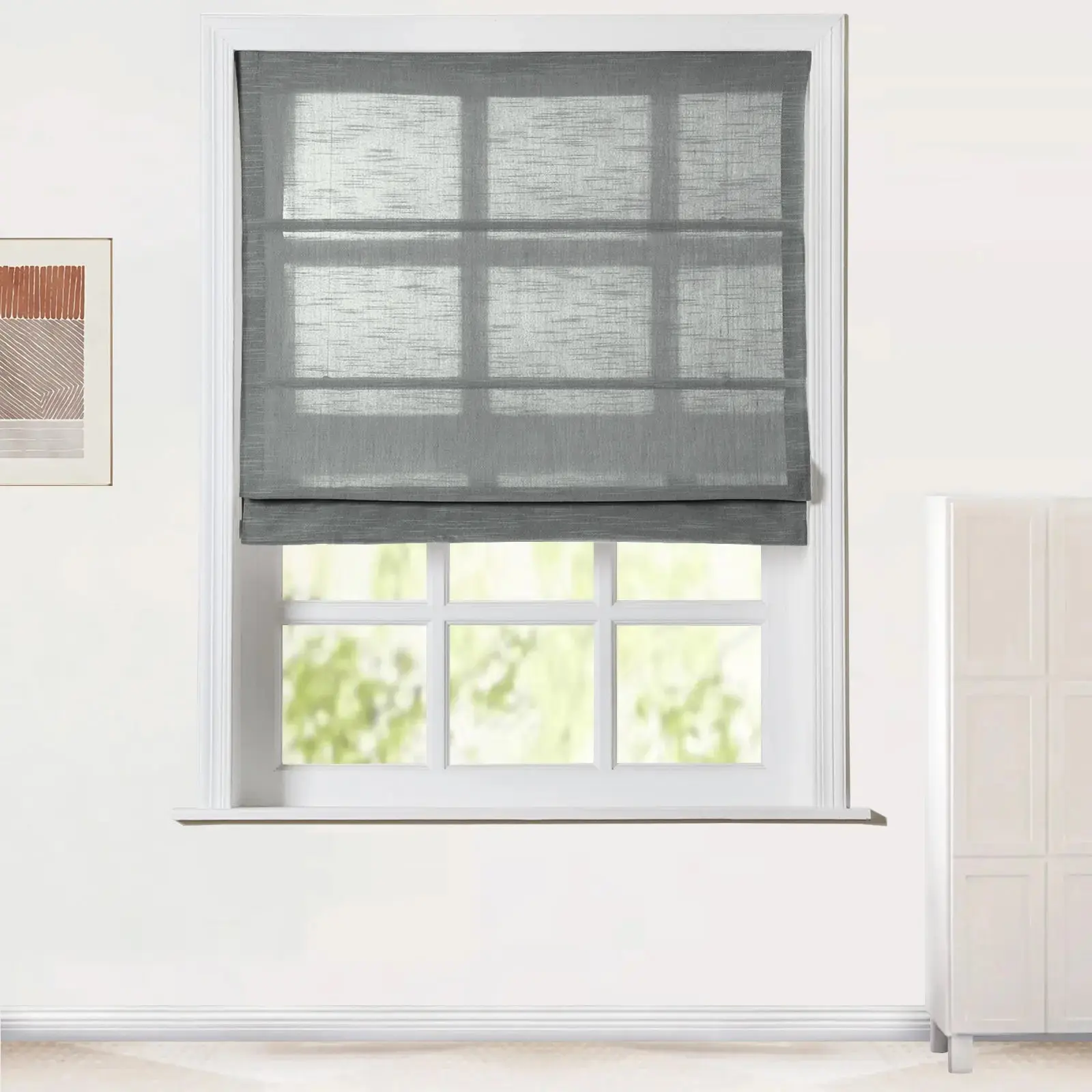 Jawara Roman Shade Cordless-Wooden Headrail - Image 26