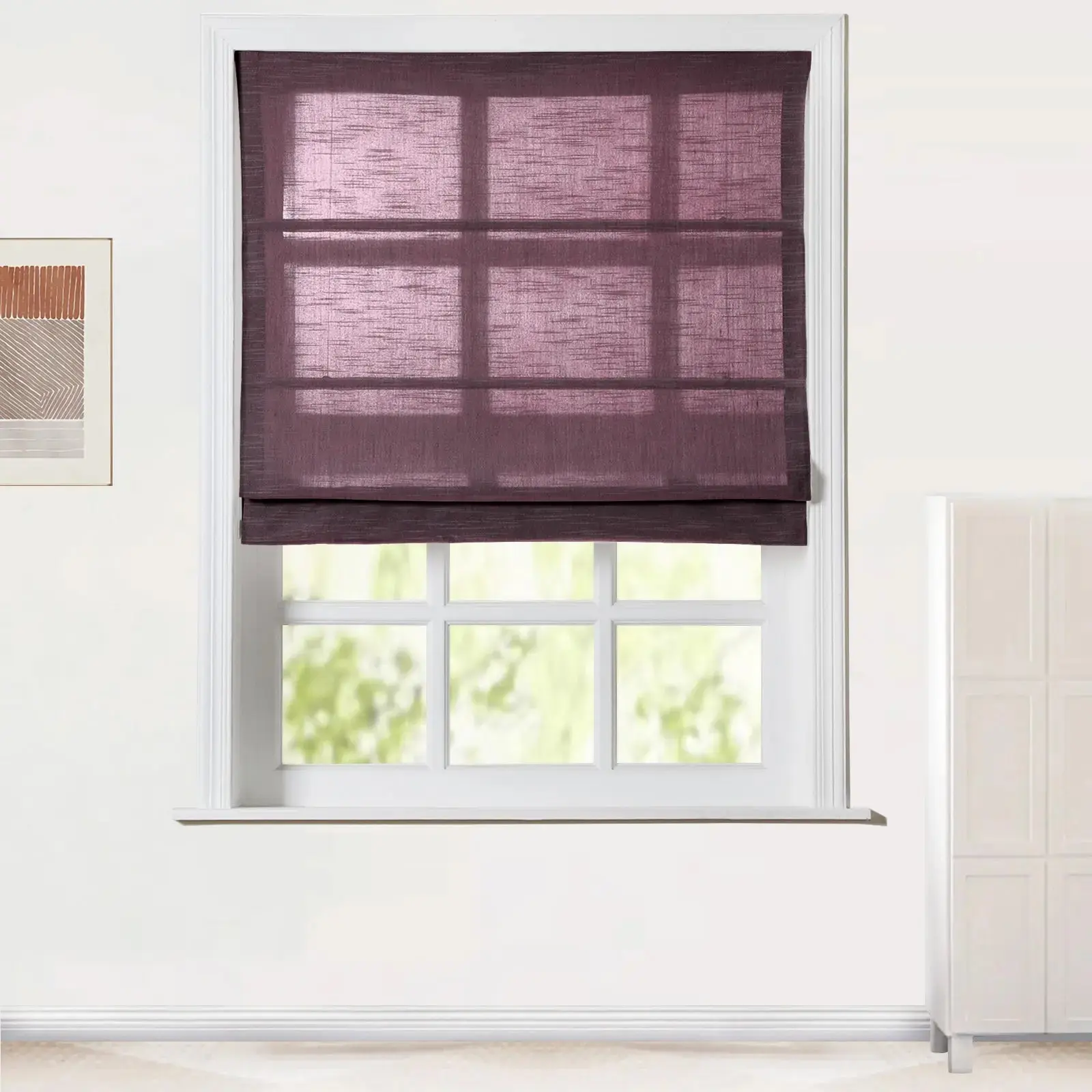 Jawara Roman Shade Cordless-Wooden Headrail - Image 31