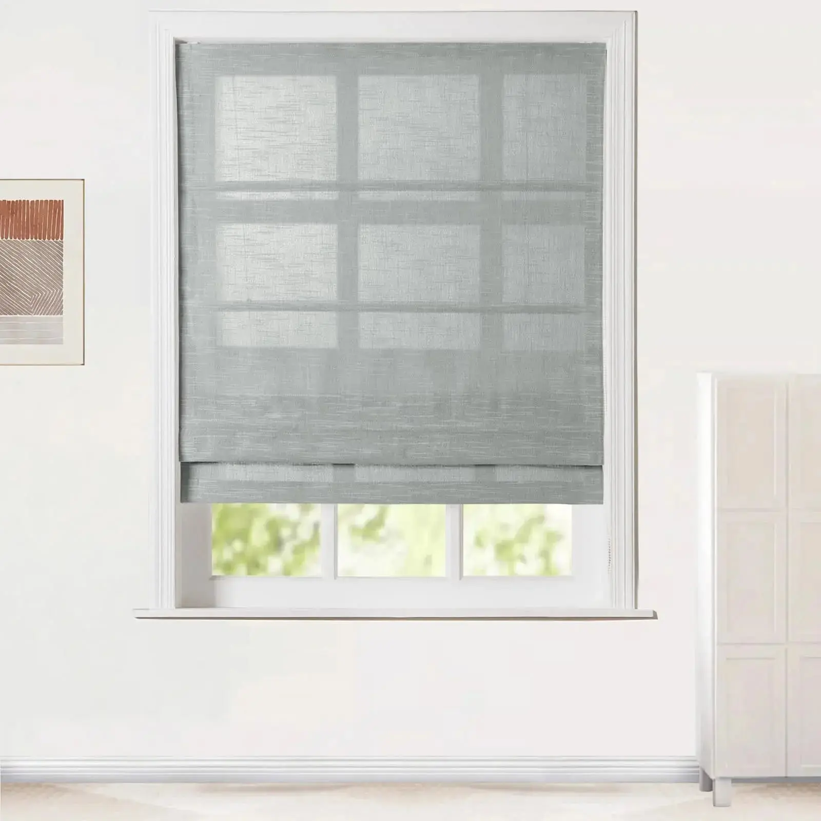 Jawara Roman Shade Cordless-Wooden Headrail - Image 33
