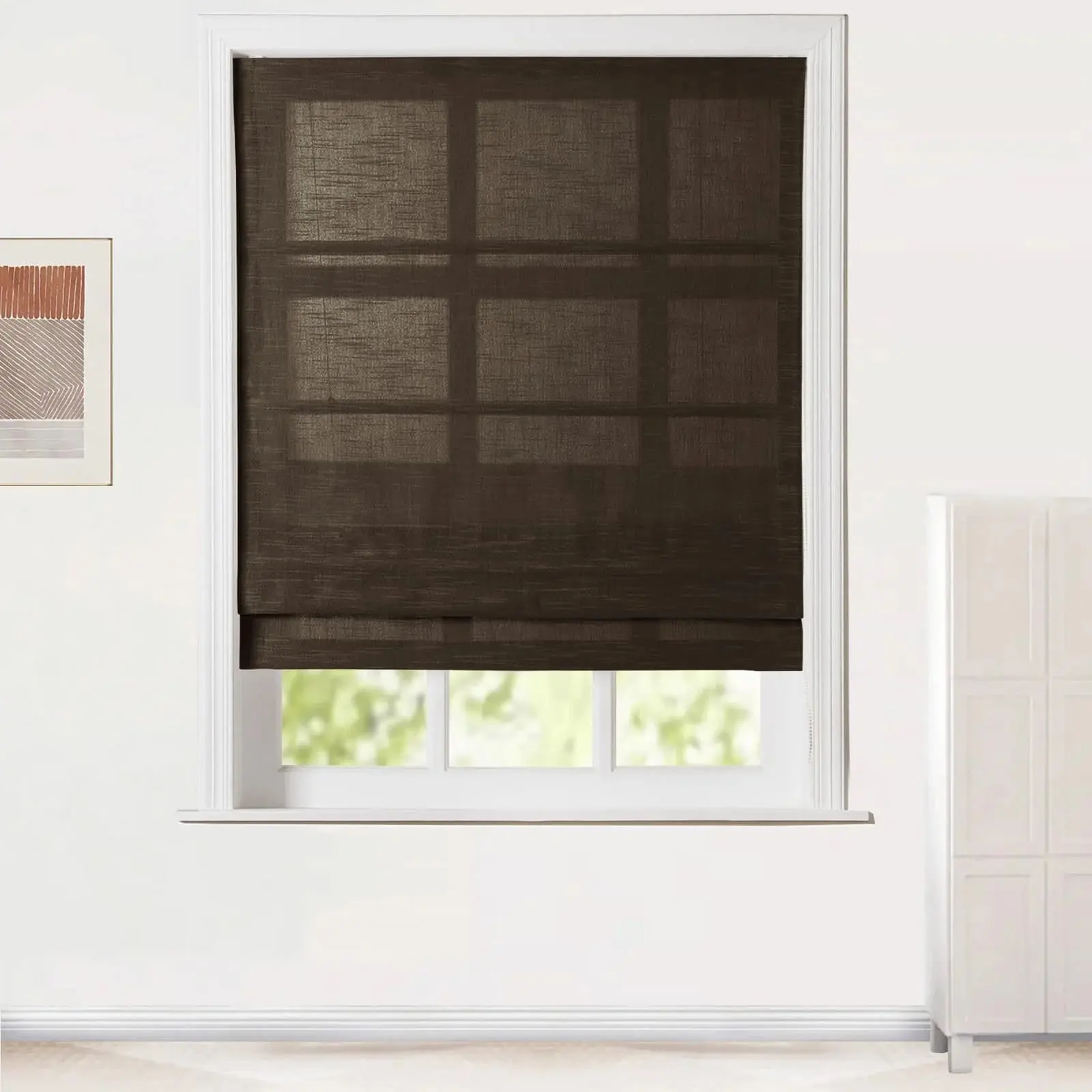 Jawara Roman Shade Cordless-Wooden Headrail - Image 35