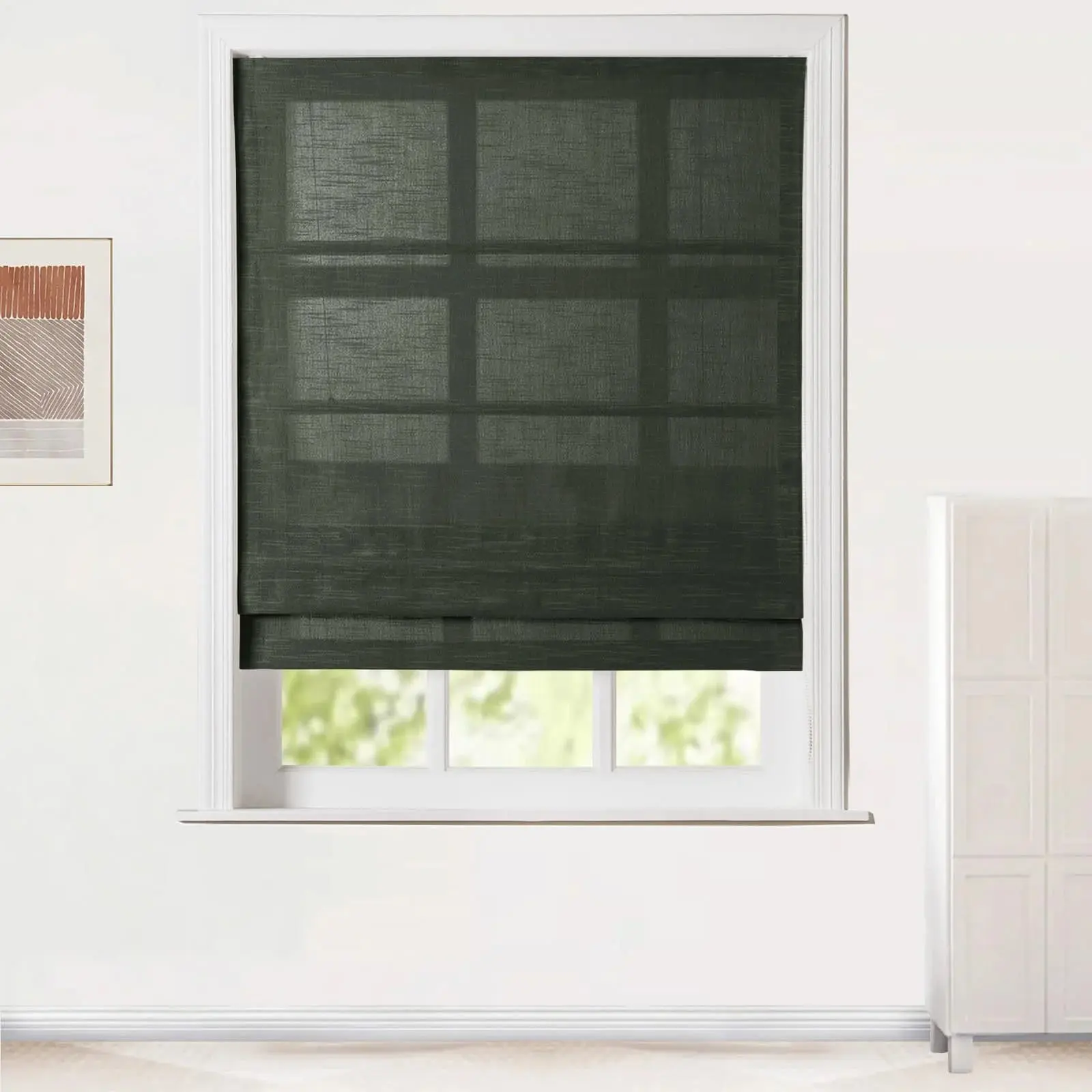 Jawara Roman Shade Cordless-Wooden Headrail - Image 36