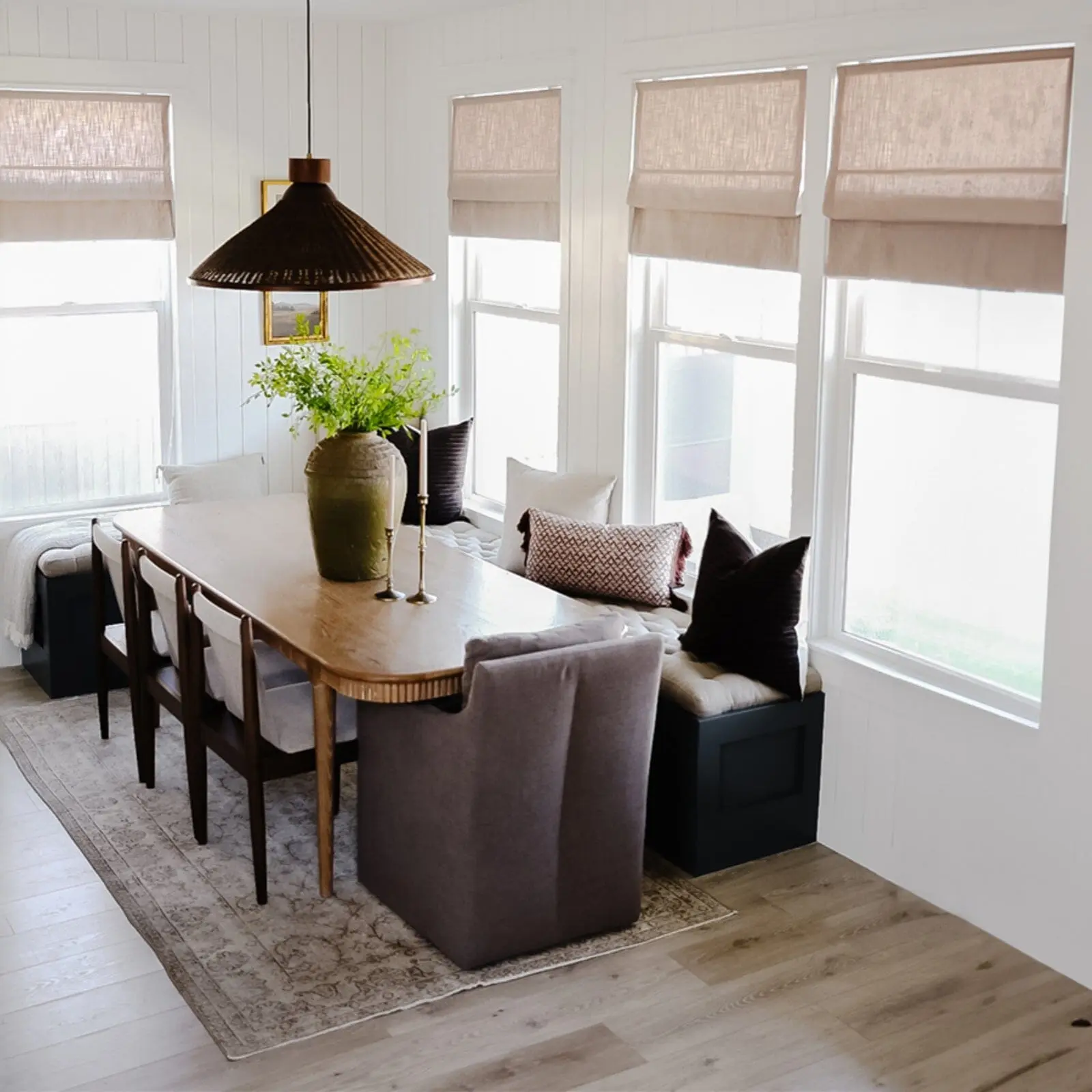 Jawara Roman Shade Cordless-Wooden Headrail - Image 8