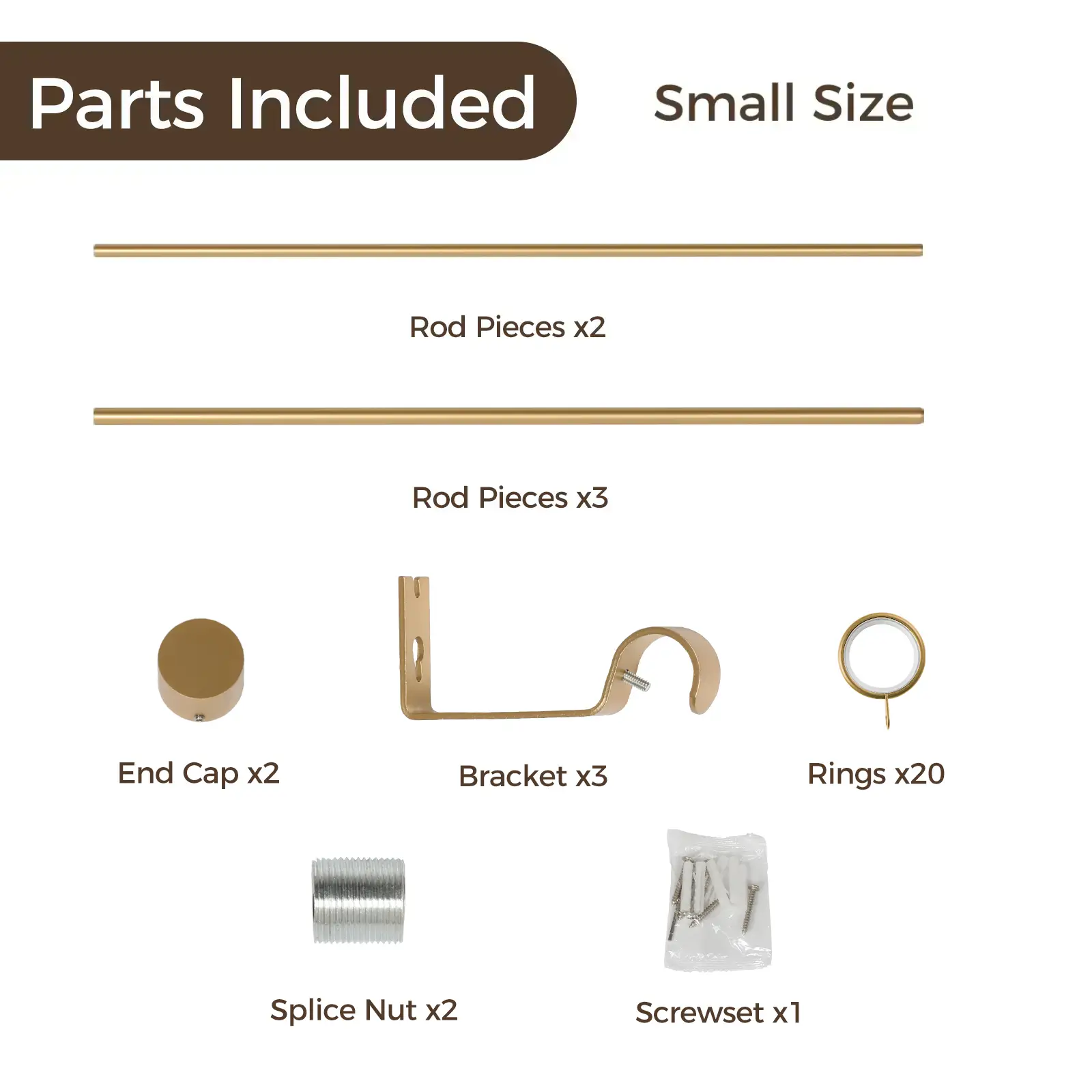 Jaylon Adjustable Curtain Rod with Rings - Image 12