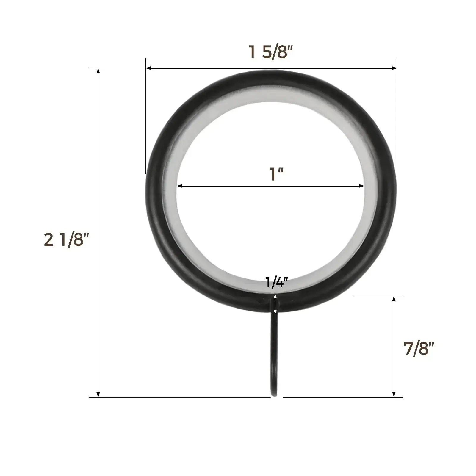 Jaylon Adjustable Curtain Rod with Rings - Image 17