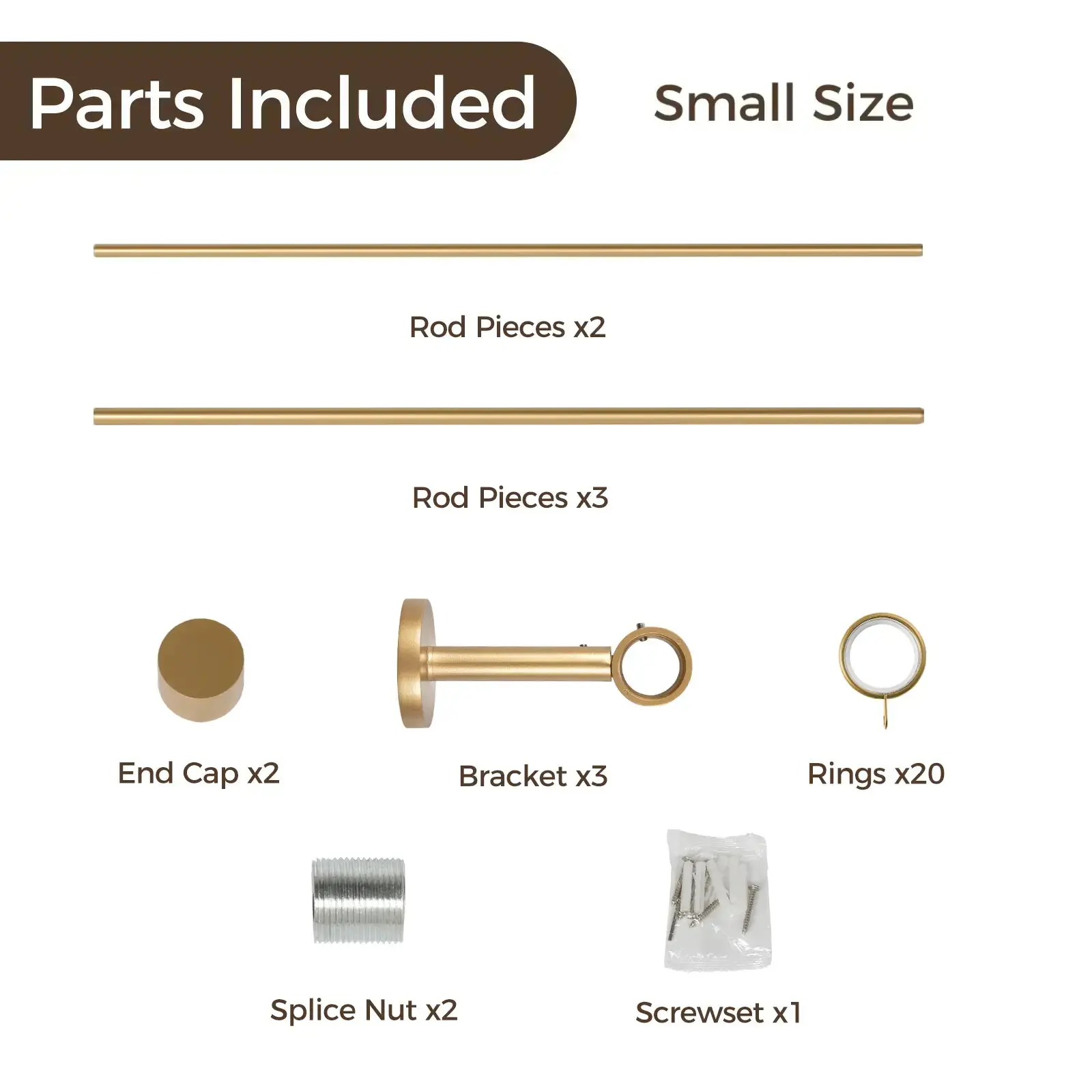Lucas Adjustable Curtain Rod with Rings - Image 9
