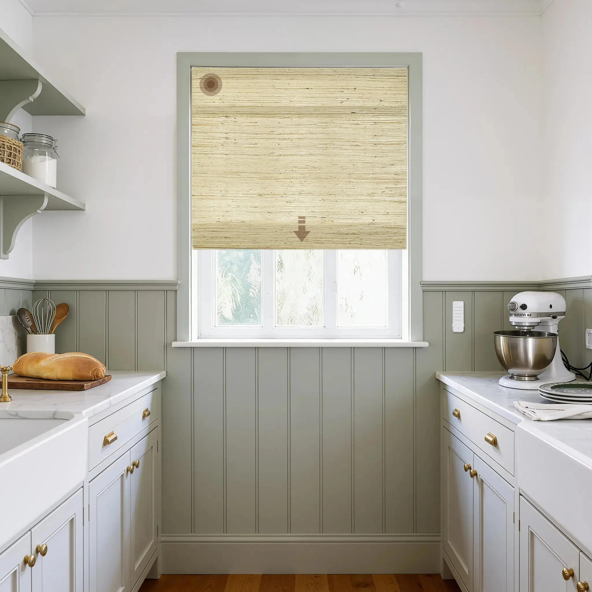 Motorized Window Woven Bamboo Shades - Image 26