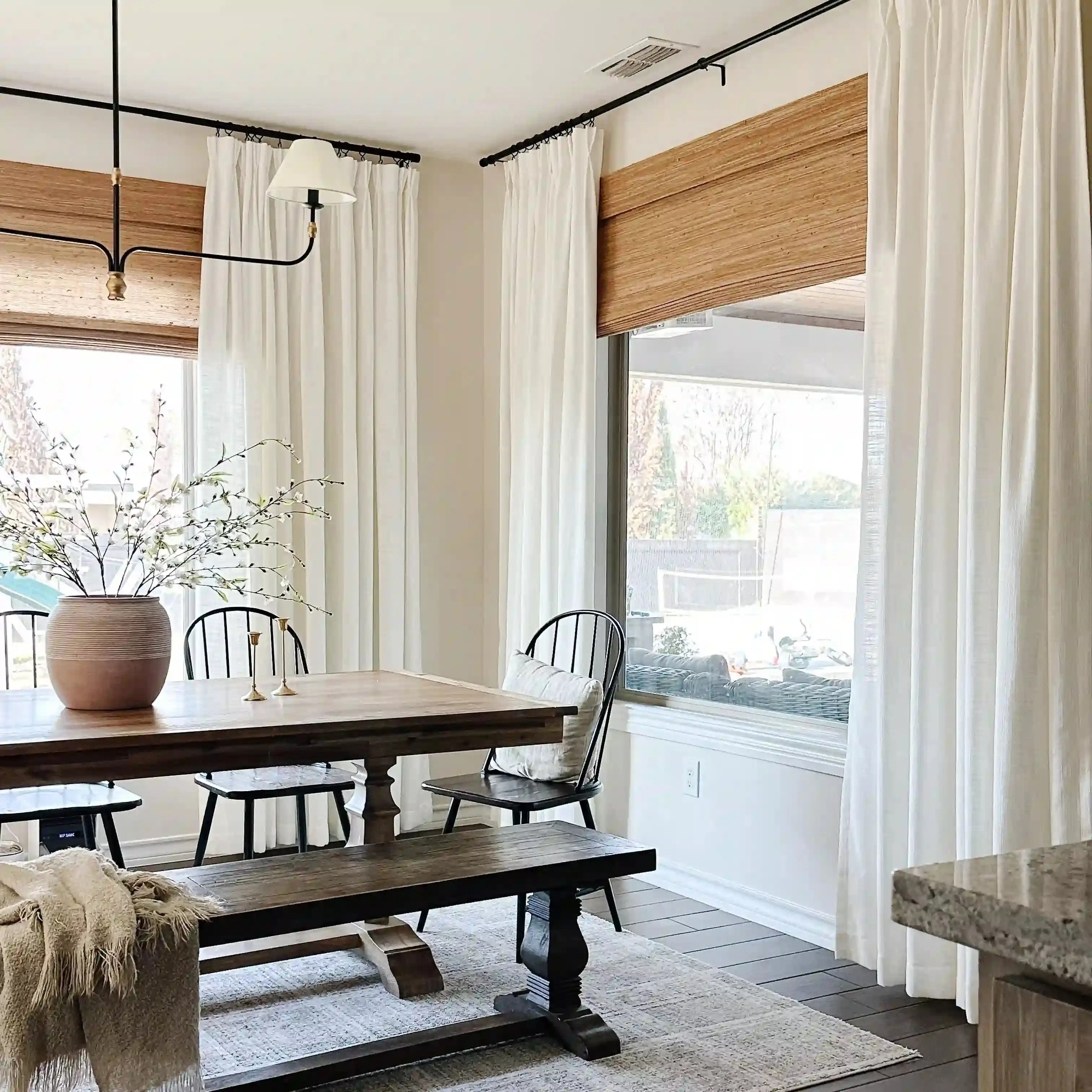 Motorized Window Woven Bamboo Shades - Image 5