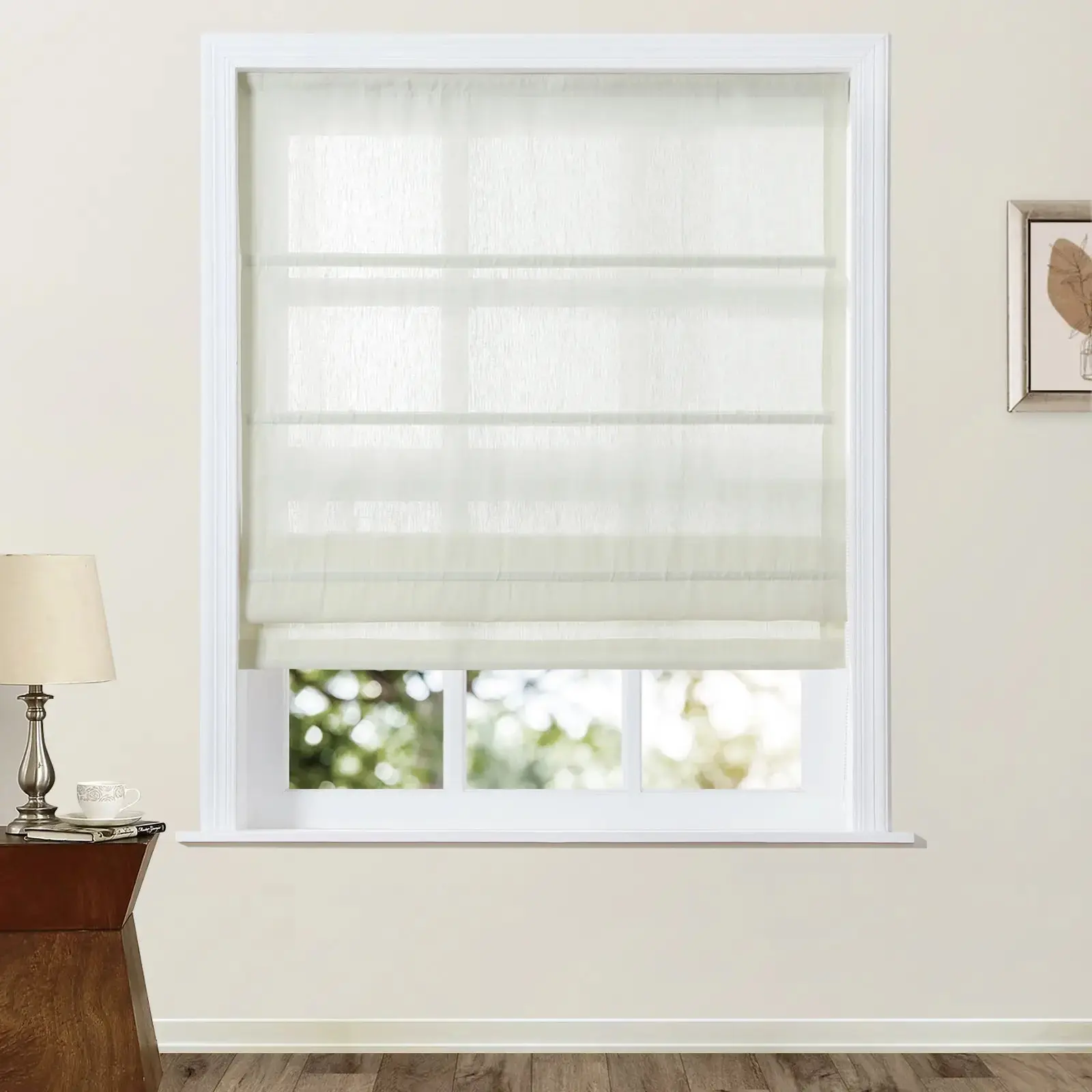 Patti Belgian Linen Roman Shade Cord Lift - Image 22
