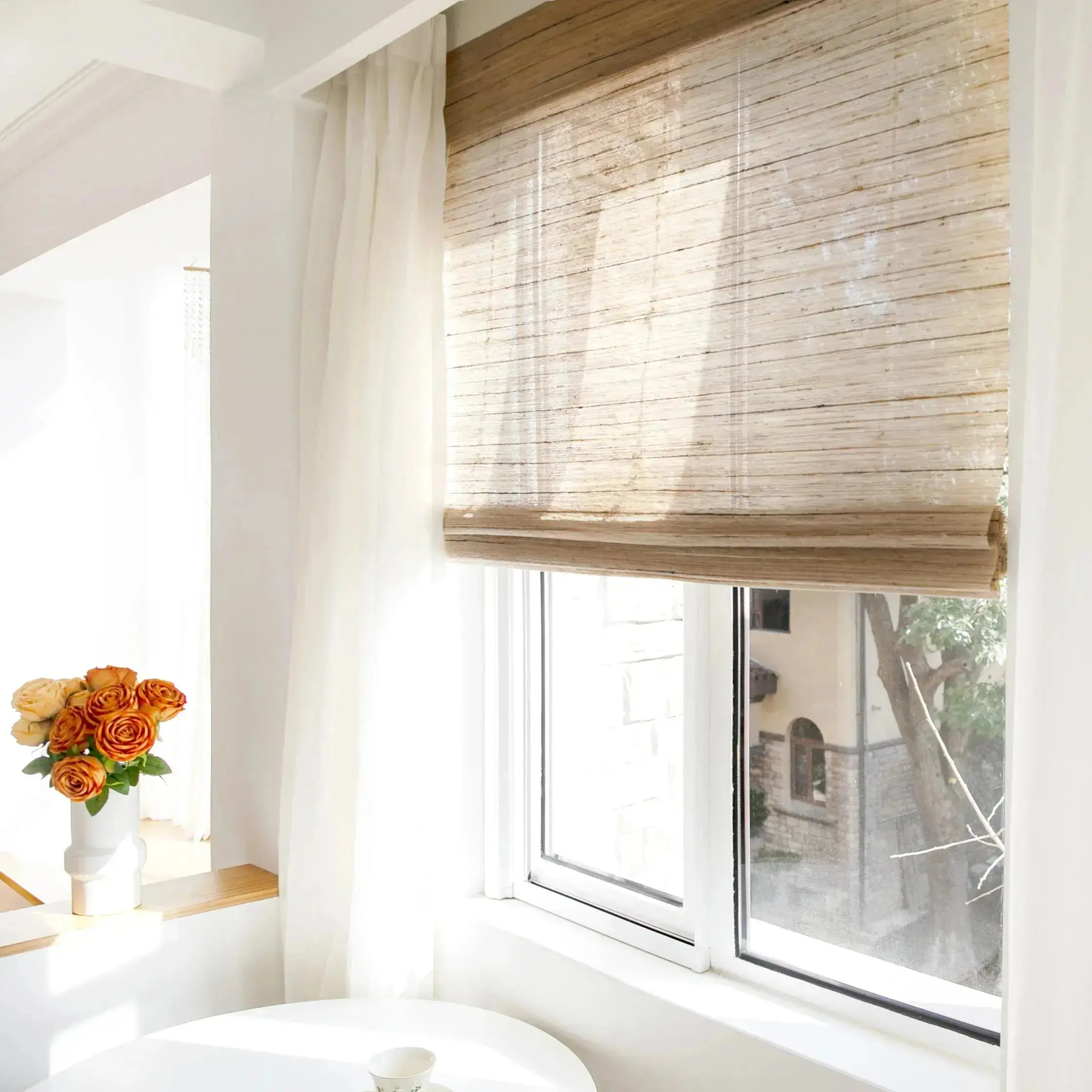 Rae Natural Ramie Jute Woven Wood Shades - Series D - Image 25